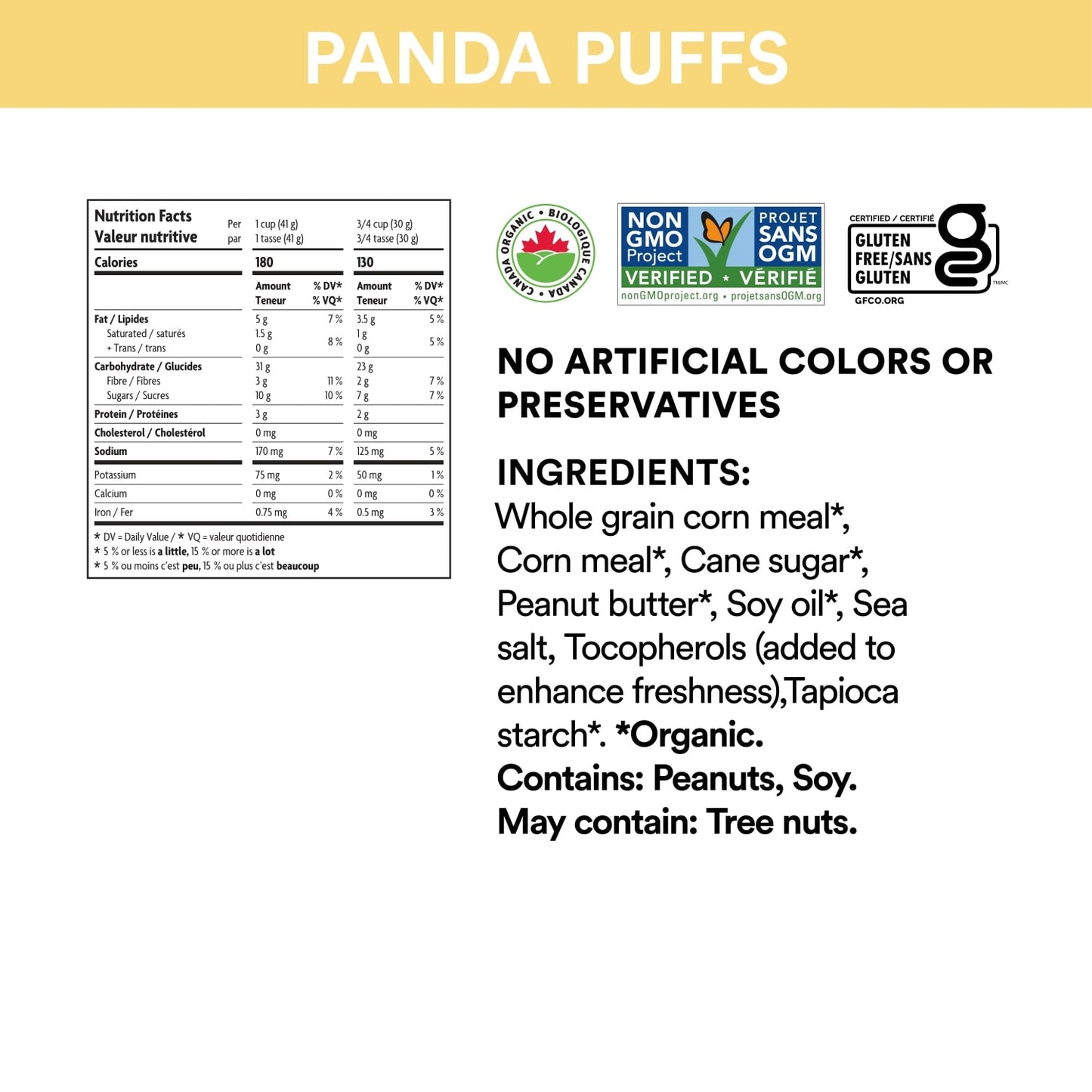 Panda Puffs Cereal