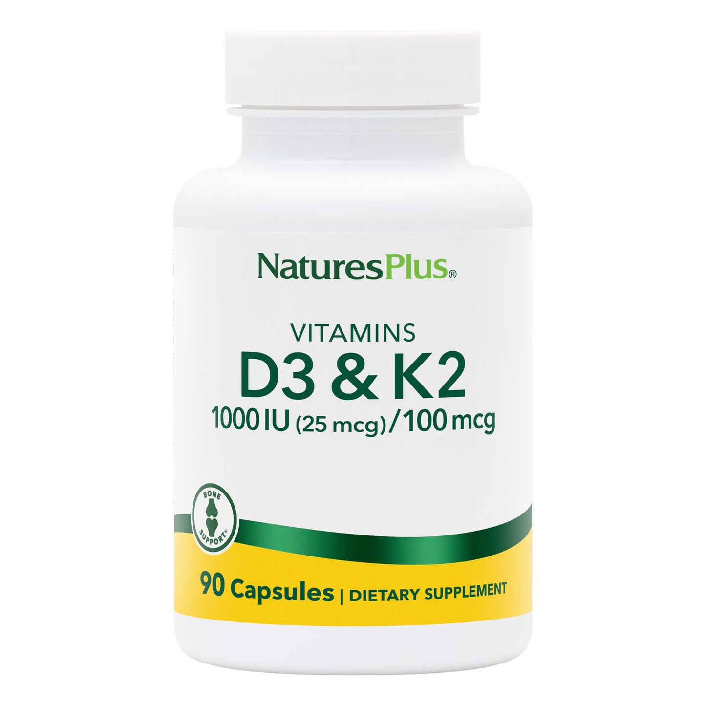 Vitamin D3 1000 IU/Vitamin K2 100 mcg Capsules