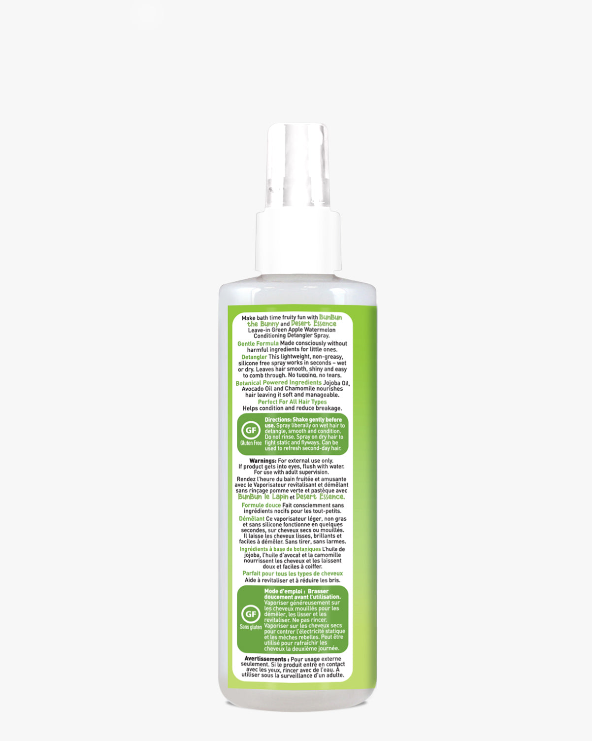 Green Apple Watermelon Conditioning Detangler Spray for Kids 8 fl. oz.