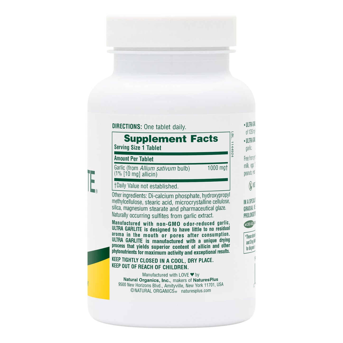 Ultra Garlite® 1000 mg Sustained Release Tablets