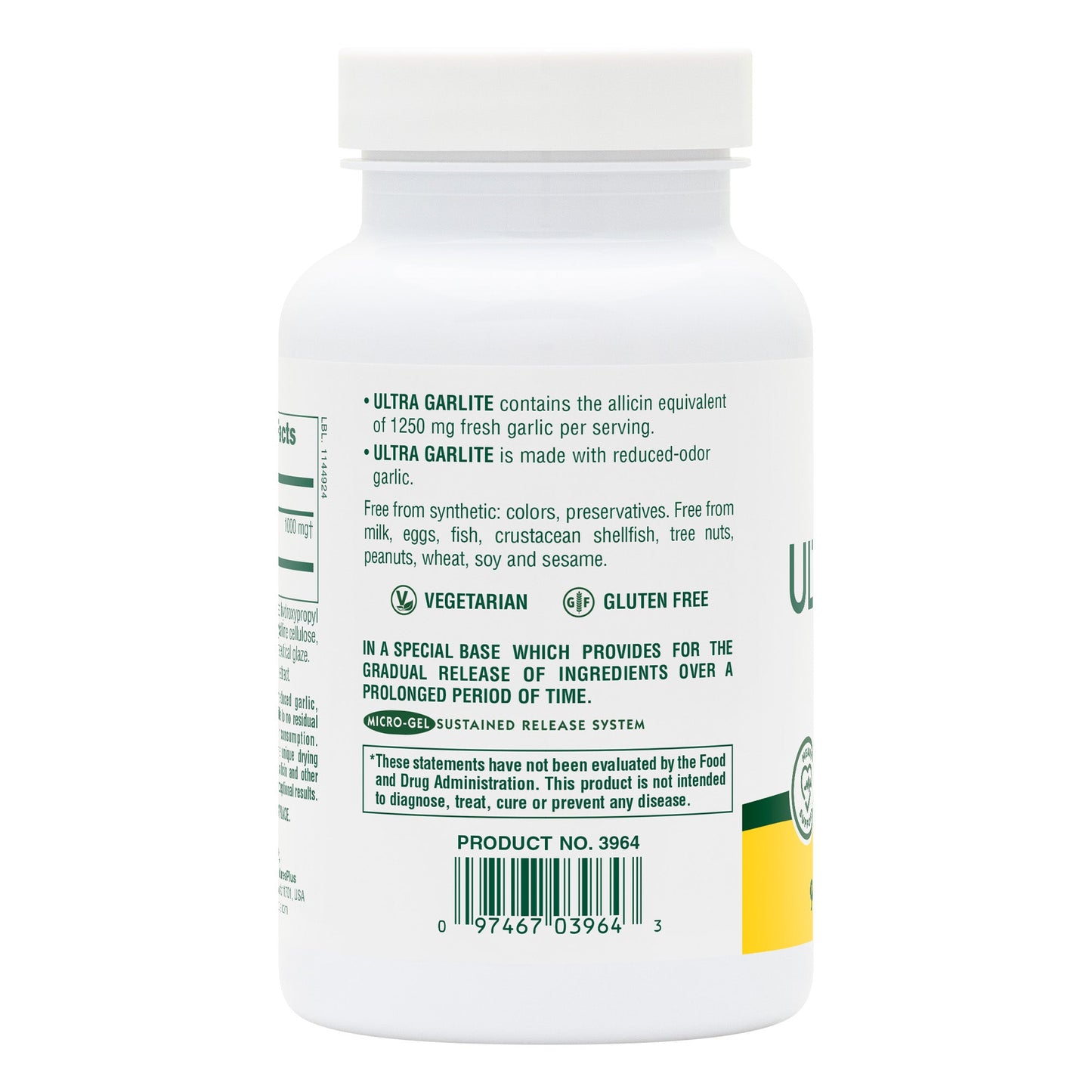 Ultra Garlite® 1000 mg Sustained Release Tablets