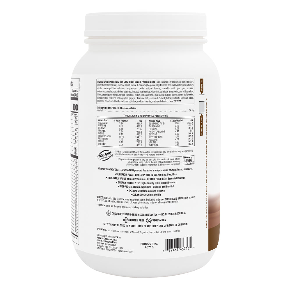 SPIRU-TEIN® Protein Powder Meal** - Chocolate