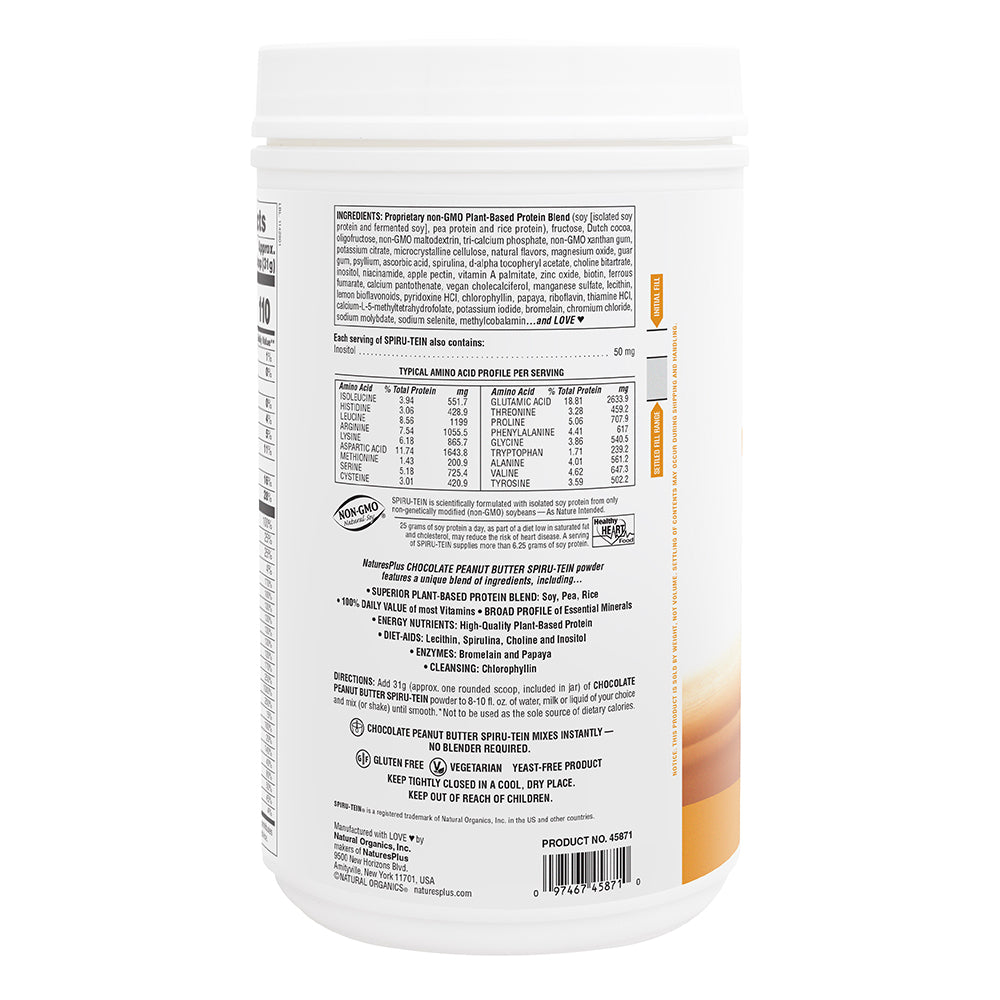 SPIRU-TEIN® Protein Powder Meal** - Chocolate Peanut Butter Swirl