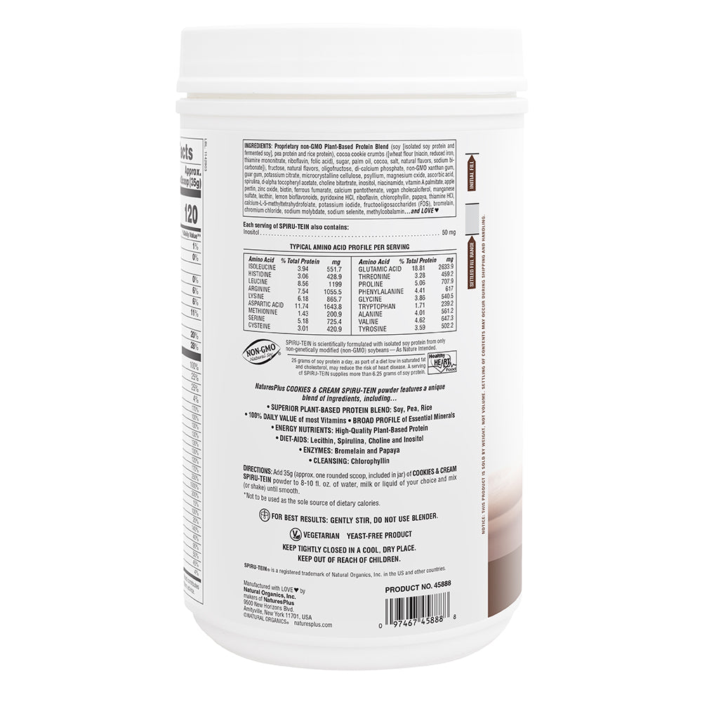 SPIRU-TEIN® Protein Powder Meal** - Cookies and Cream