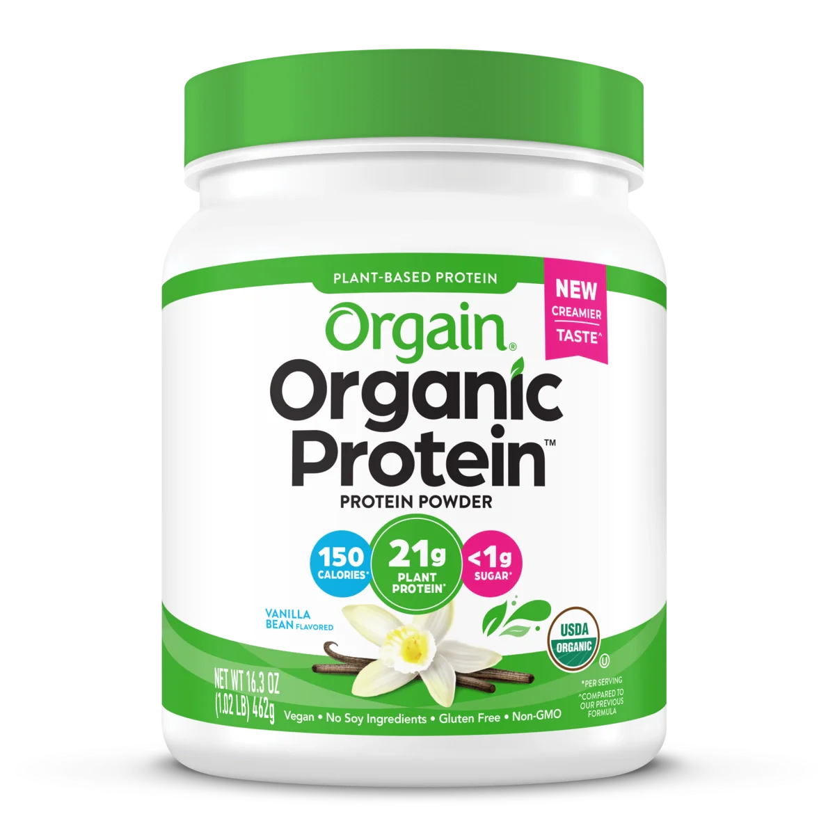 Organic Protein™ Plant Based Protein Powder - Vanilla Bean