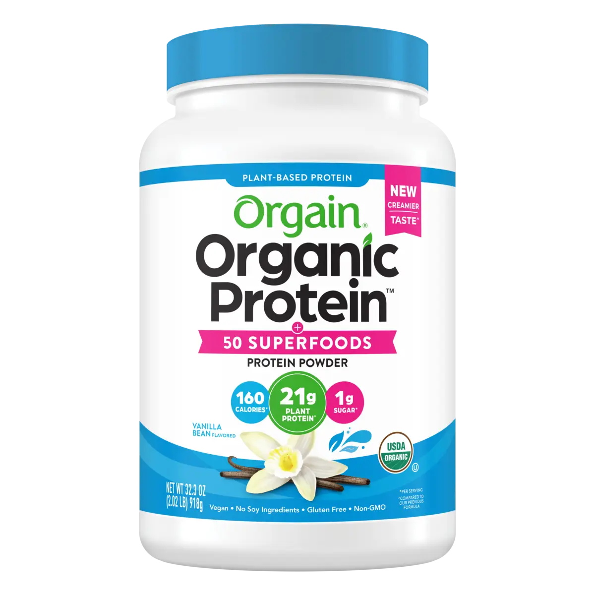 Organic Protein™ & Superfoods Plant Based Protein Powder - Vanilla bean