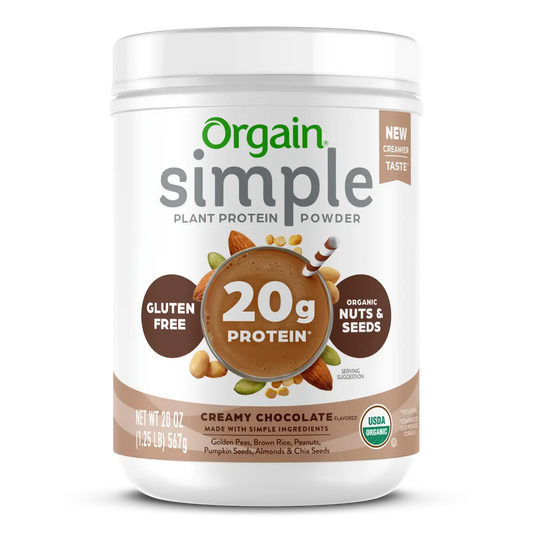 Simple Organic Plant-Based Protein Powder - Creamy Chocolate