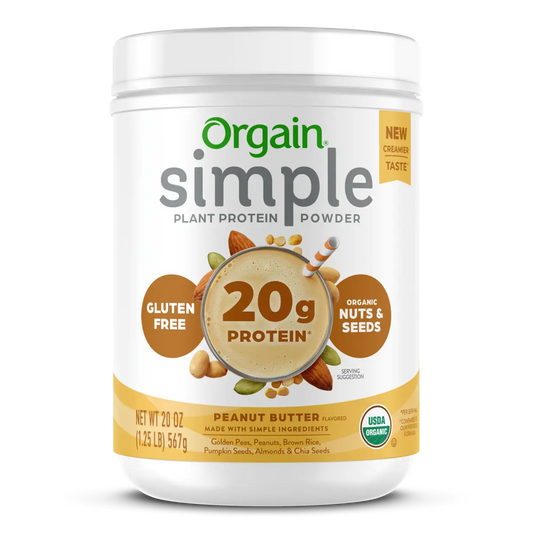 Simple Organic Plant-Based Protein Powder - Peanut Butter