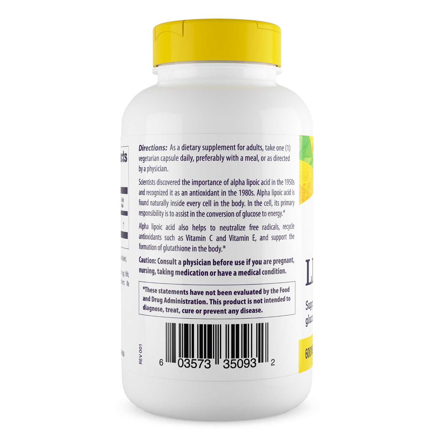 Alpha Lipoic Acid 600mg