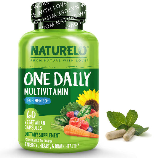 One Daily Multivitamin for Men Over 50 - Vegan Friendly, Plant-Based, Whole Food Vitamin