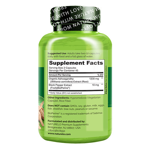 Ashwagandha Root Powder Supplement with Bioperine