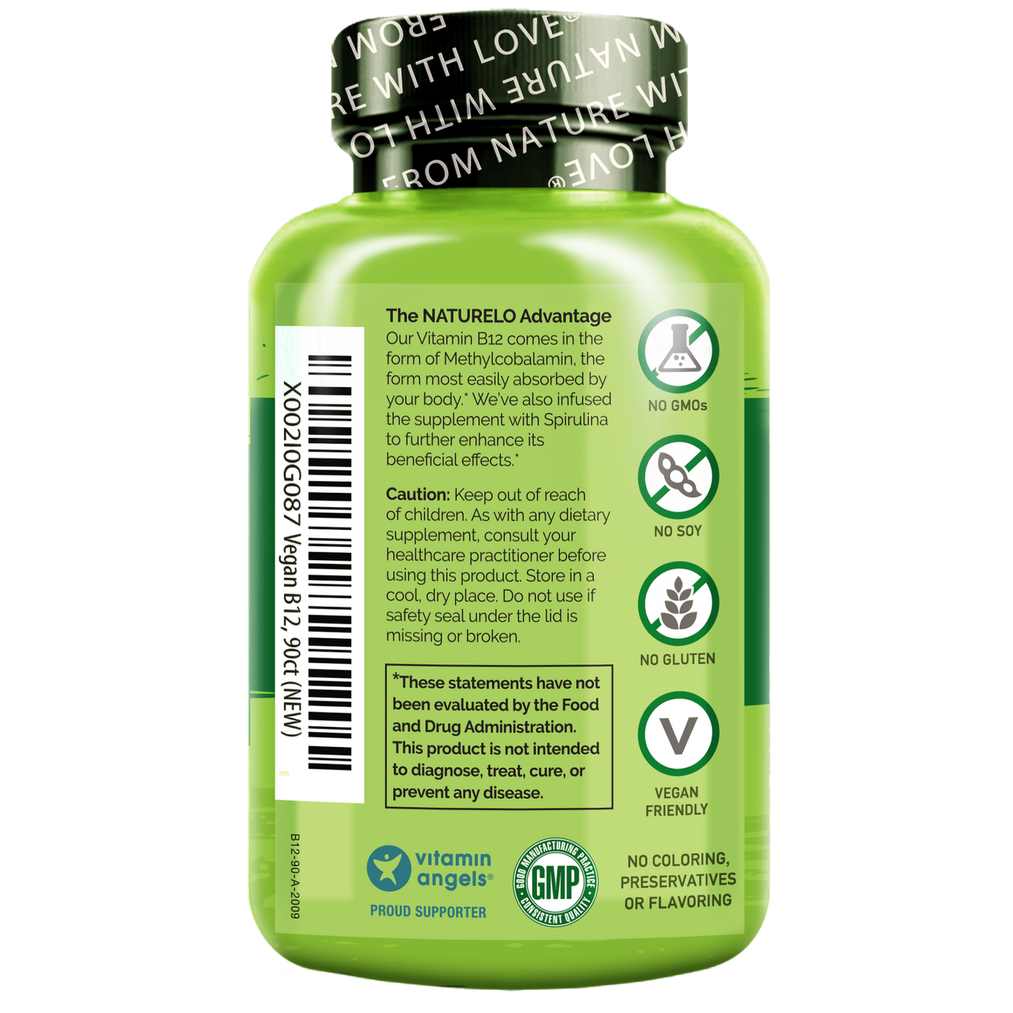 Vegan Vitamin B12 Supplement With Spirulina