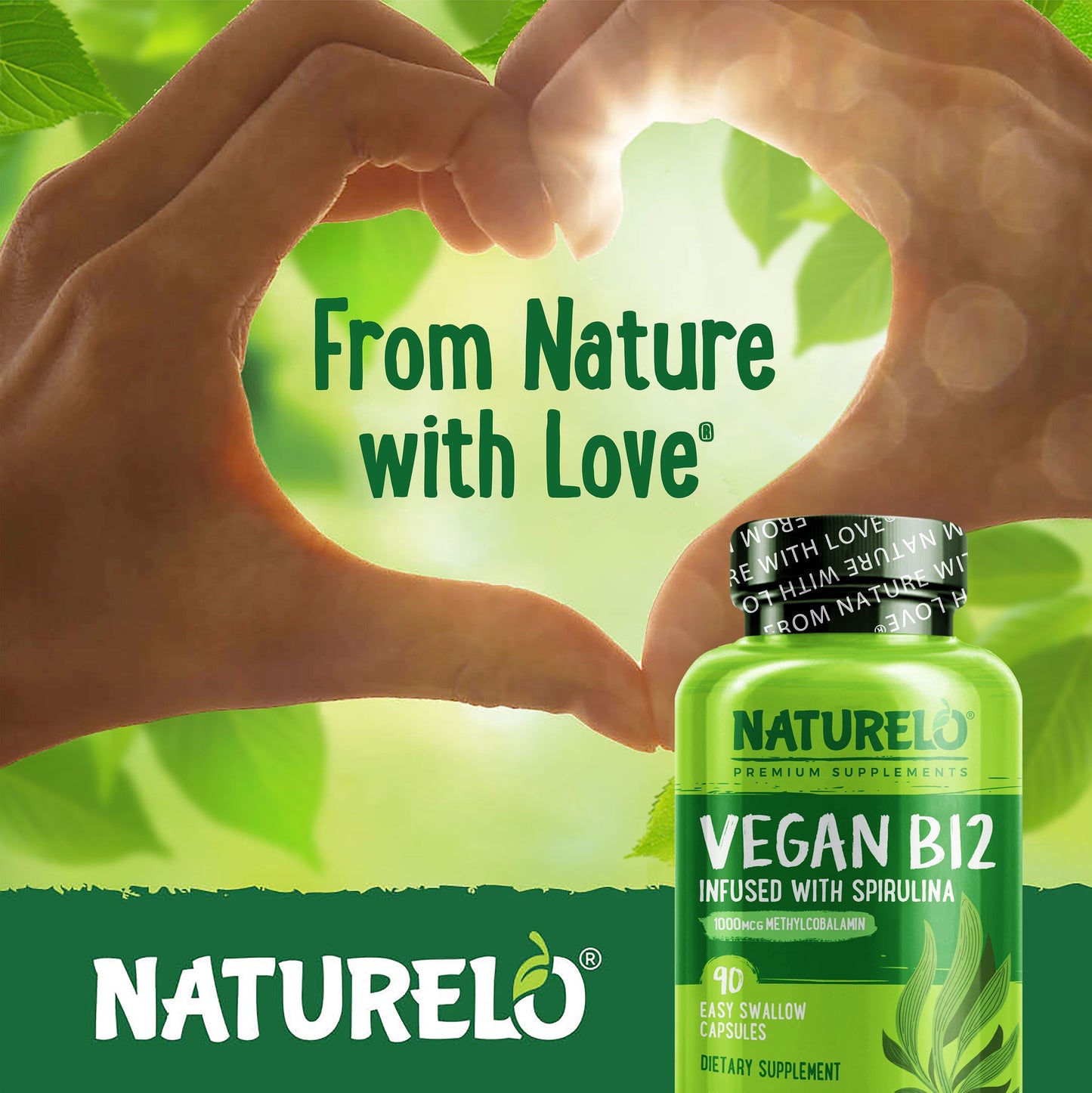 Vegan Vitamin B12 Supplement With Spirulina