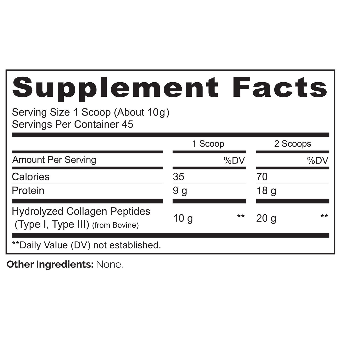 Collagen Peptides Powder - Unflavored