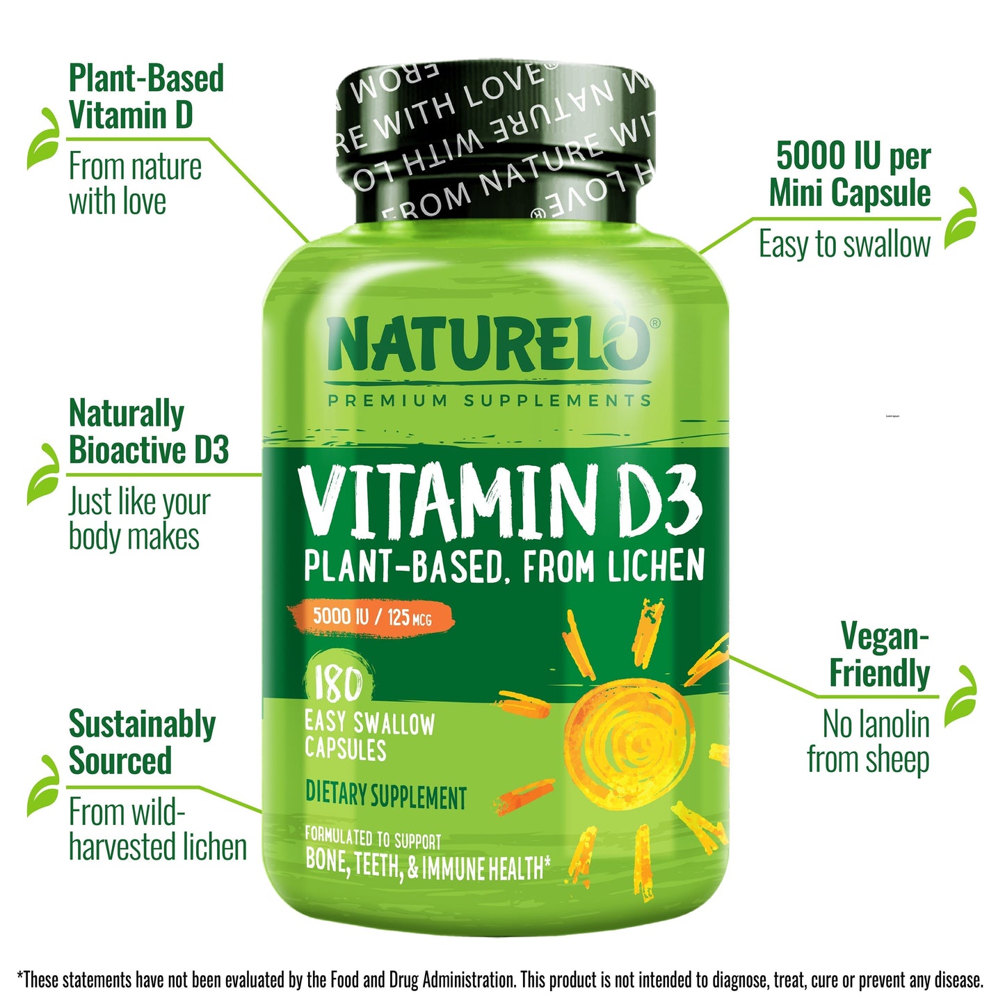 Vegan Vitamin D3, 5000 IU