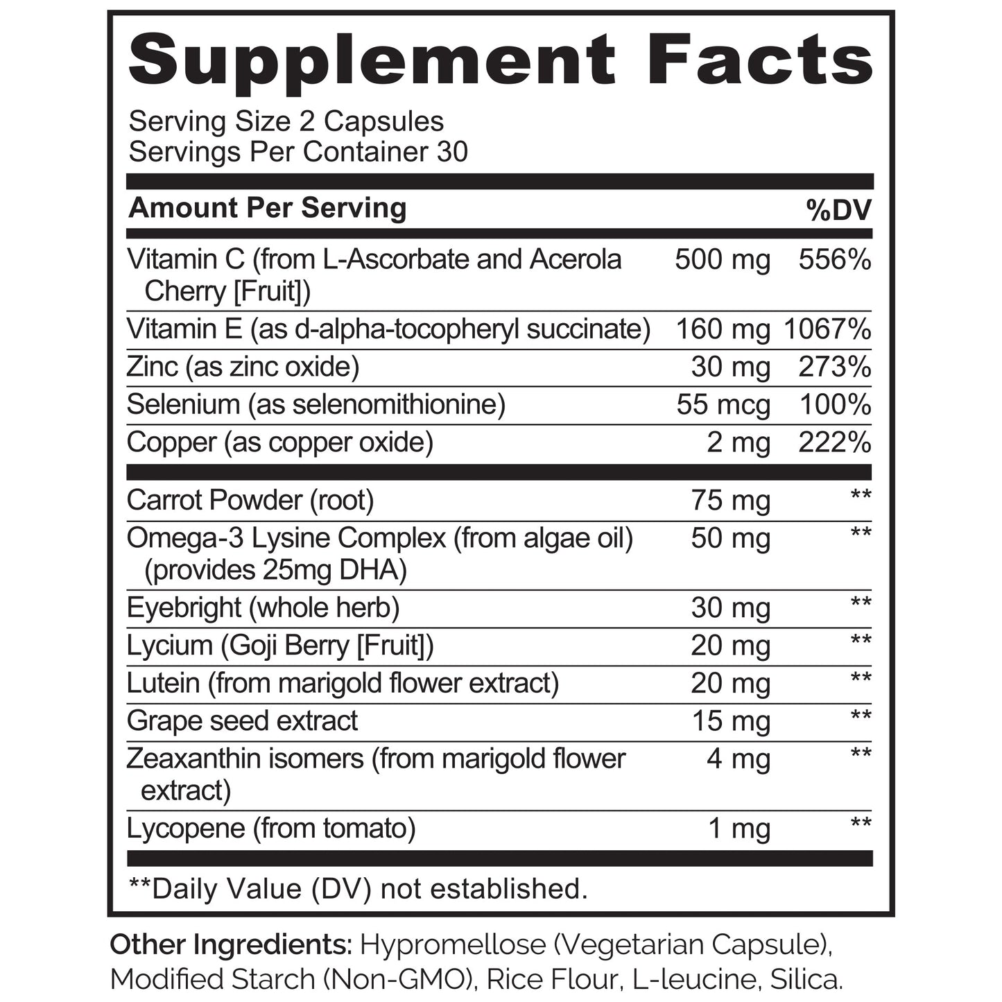 AREDS 2 Formula Vitamins For Eye Health