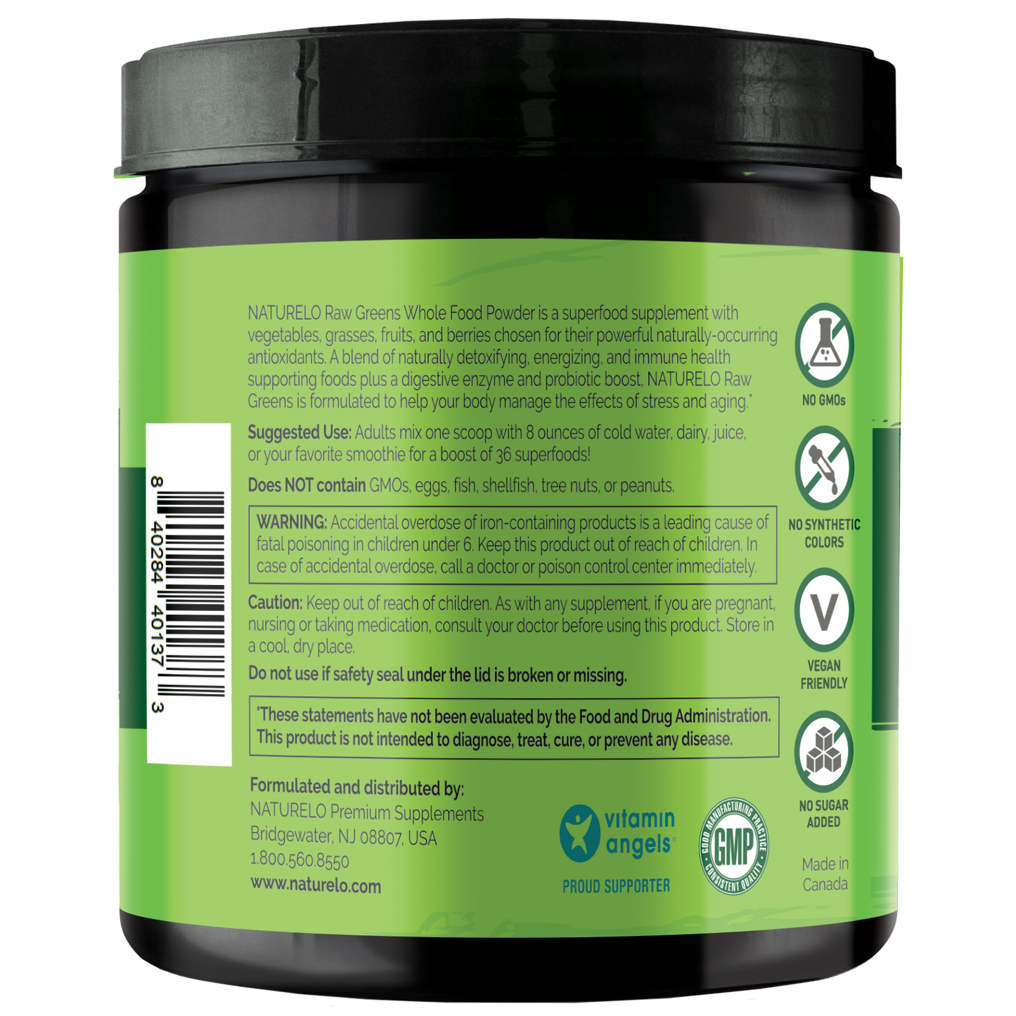 Raw Greens Superfood Powder, Organic Superfood Blend