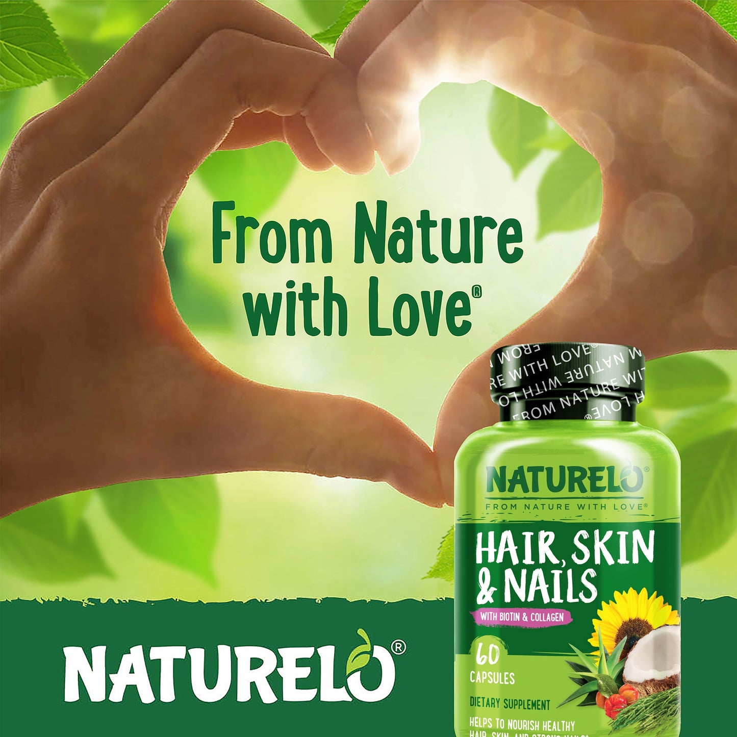 Hair, Skin & Nails Vitamins - with Biotin & Collagen