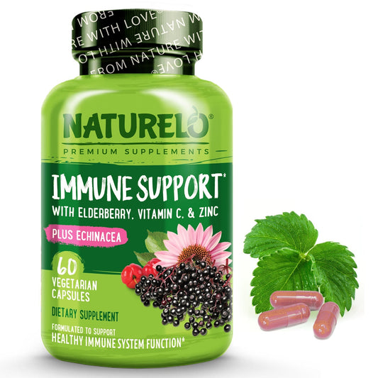 Immune Support Supplement with Elderberry, Vitamin C and Zinc