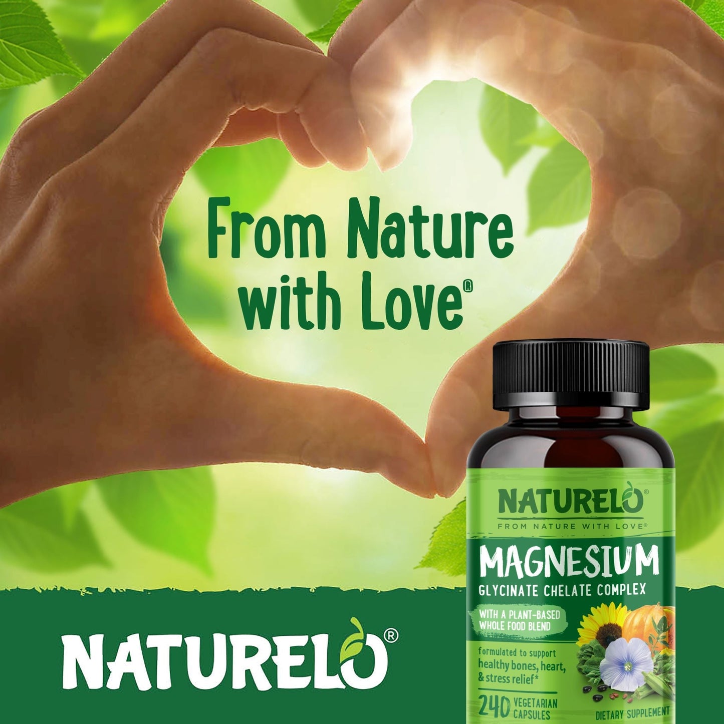 Plant-Based Magnesium Glycinate Complex Supplement