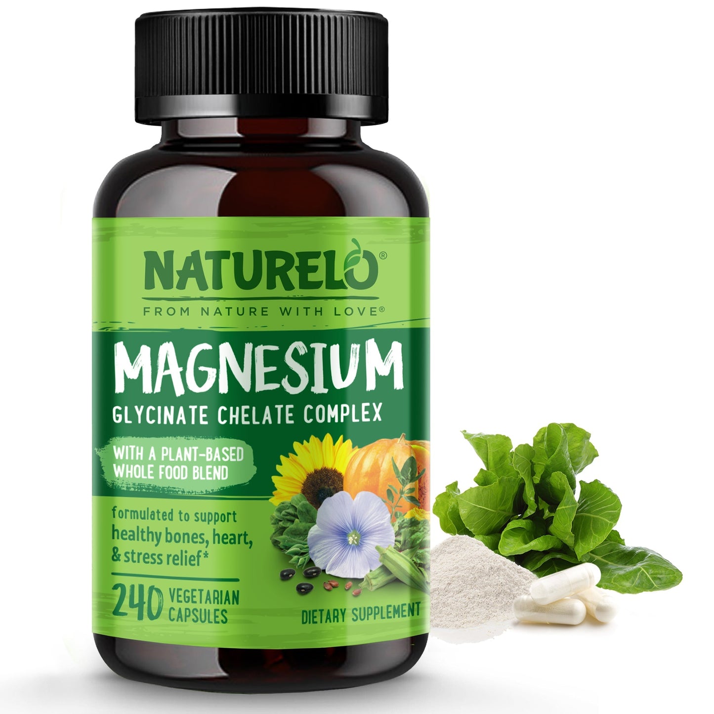 Plant-Based Magnesium Glycinate Complex Supplement