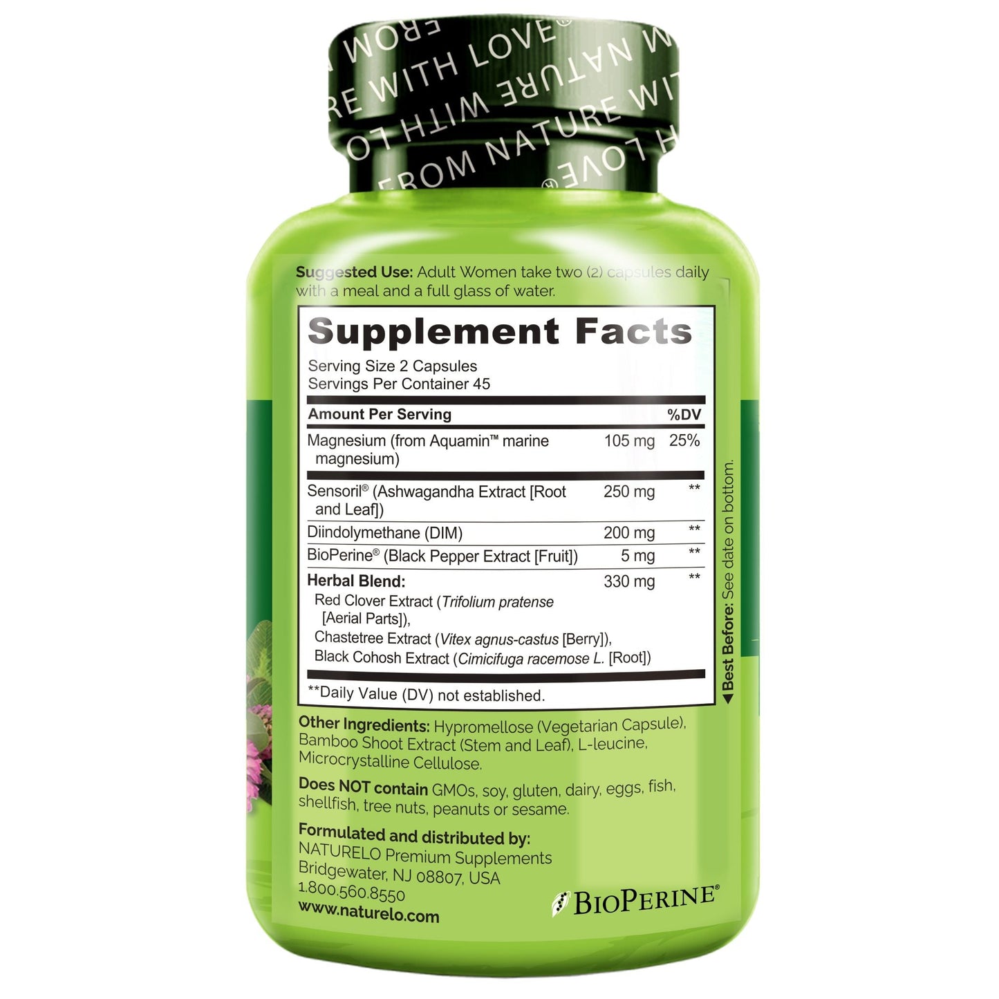 Menopause Support - Advanced Multi-Symptom Formula with Soothing Herbal Blend