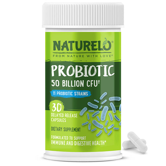 Vegan Probiotic Supplement with 50 Billion CFU and 11 Researched Probiotic Strains