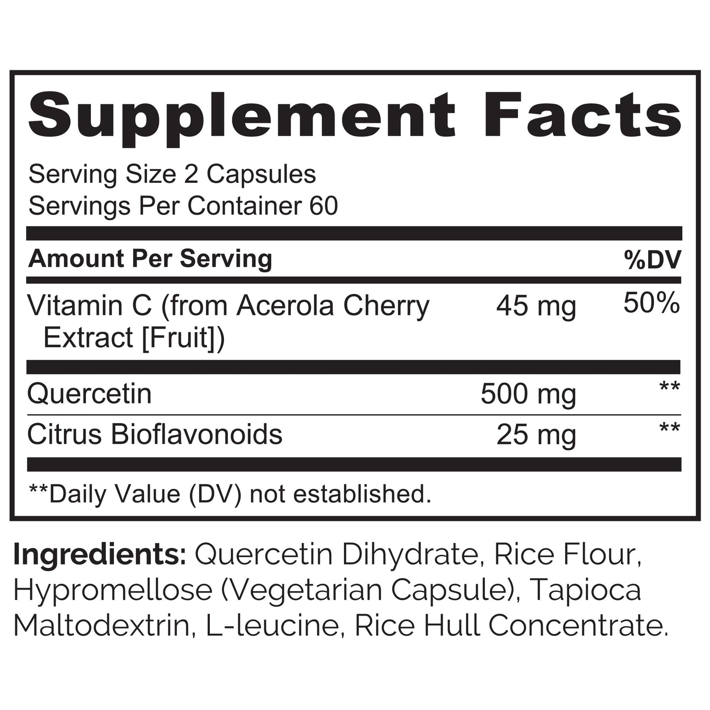 Quercetin with Citrus Bioflavonoid Complex