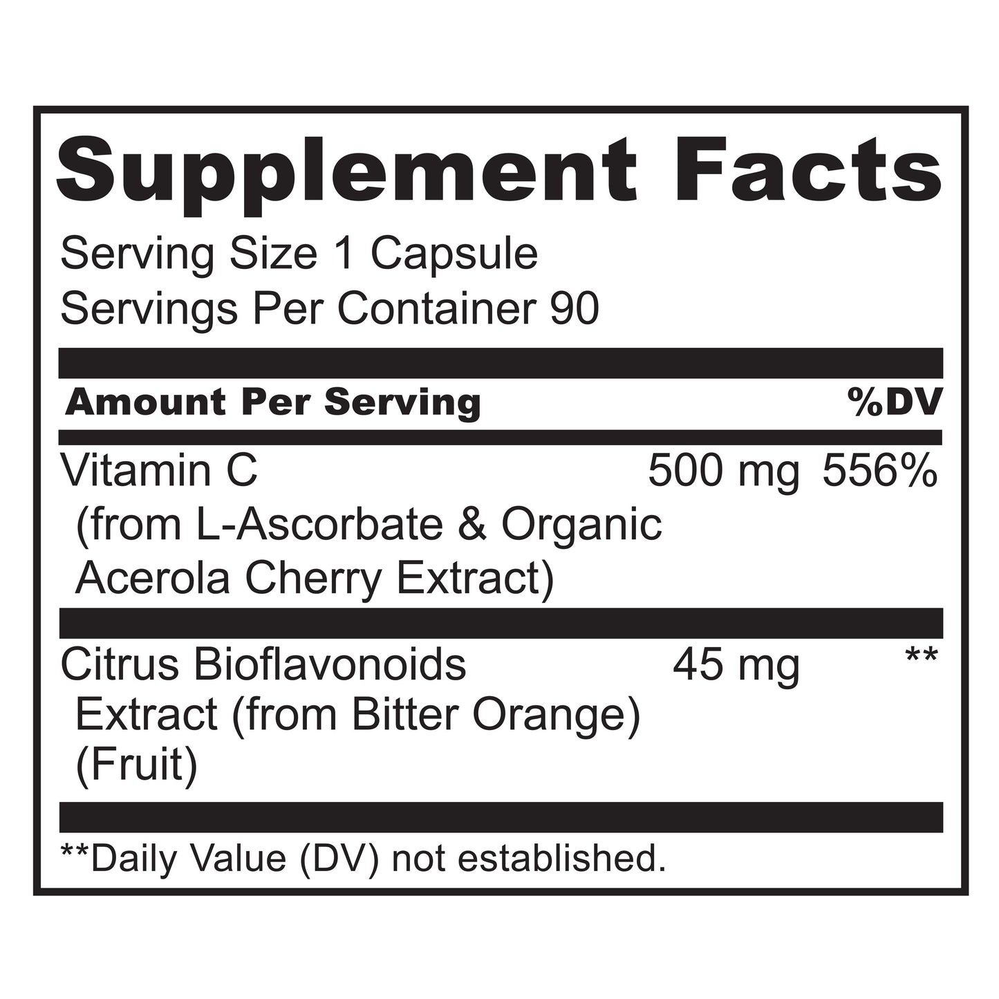 Vitamin C with Acerola Cherries & Citrus Bioflavonoids