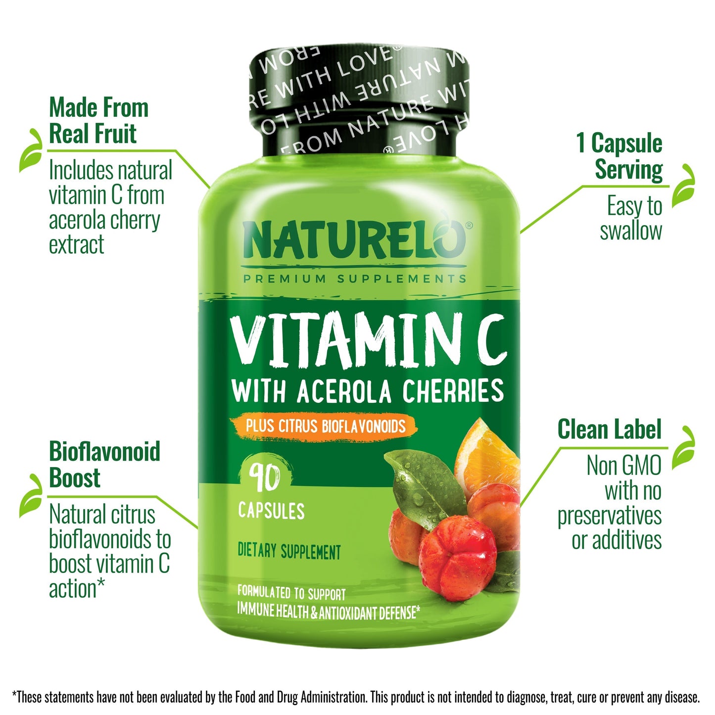 Vitamin C with Acerola Cherries & Citrus Bioflavonoids