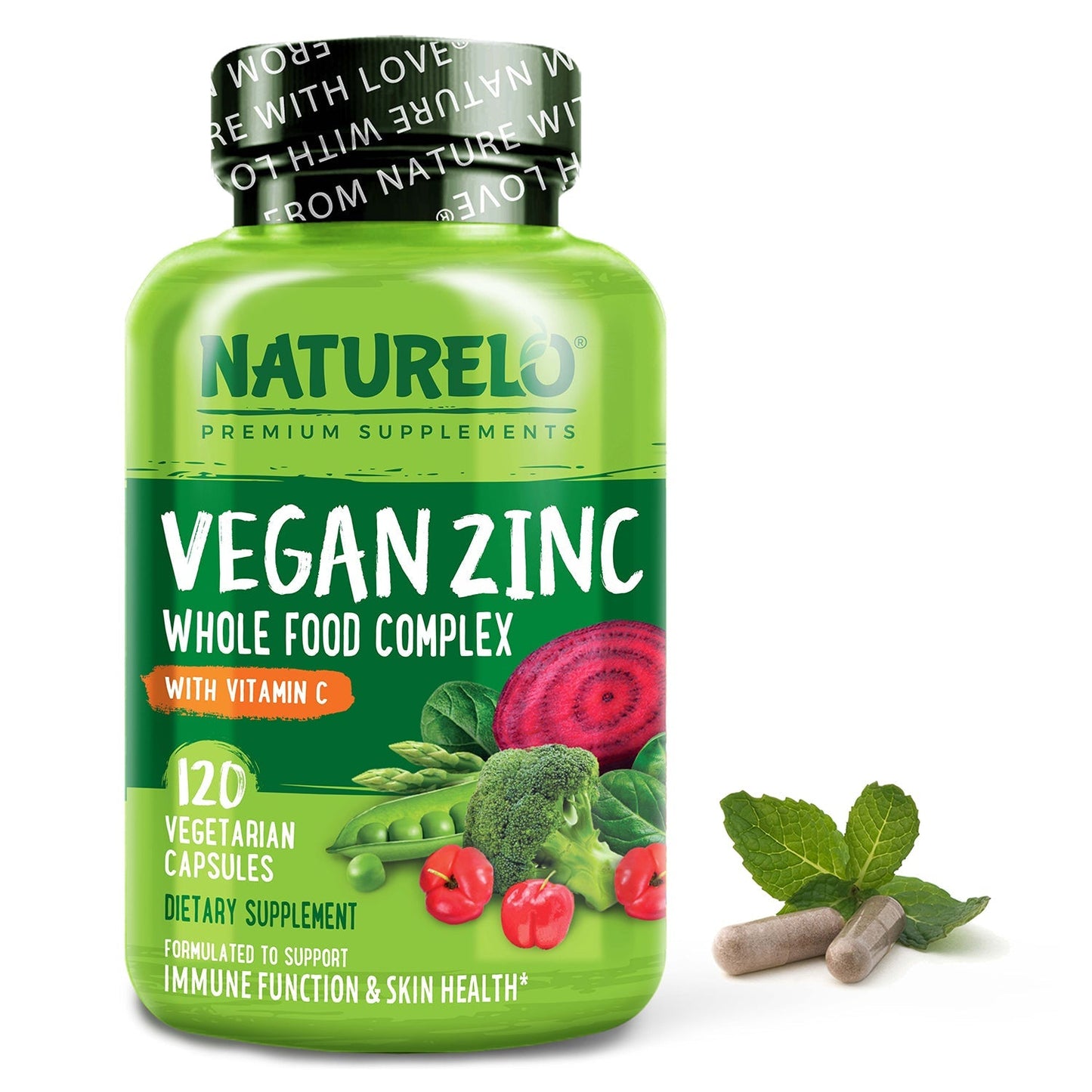 Whole Food Vegan Zinc Complex Supplement