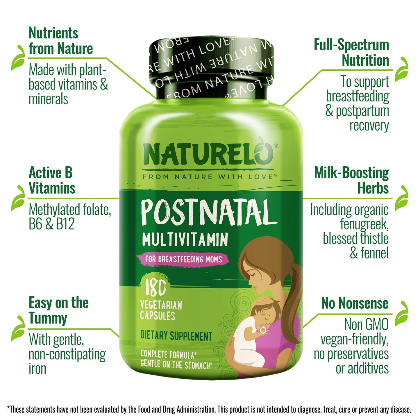 Vegan Friendly Postnatal Vitamin Full Spectrum Formula