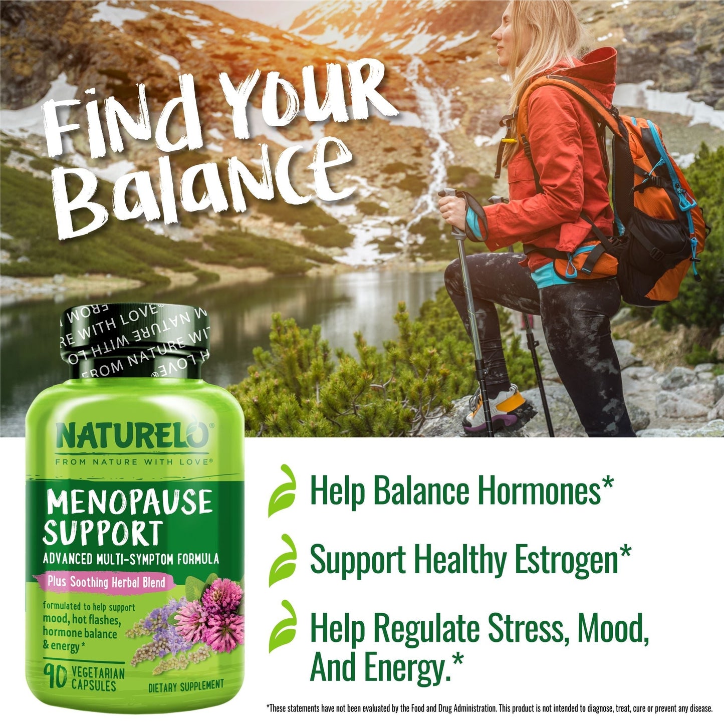 Menopause Support - Advanced Multi-Symptom Formula with Soothing Herbal Blend