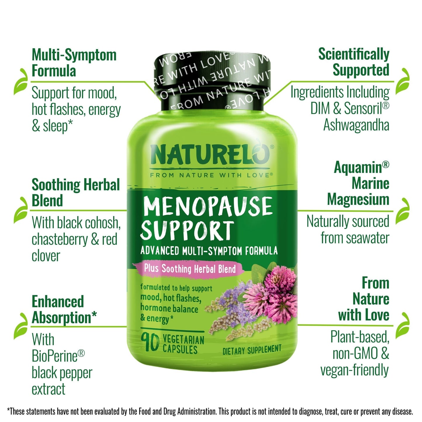 Menopause Support - Advanced Multi-Symptom Formula with Soothing Herbal Blend