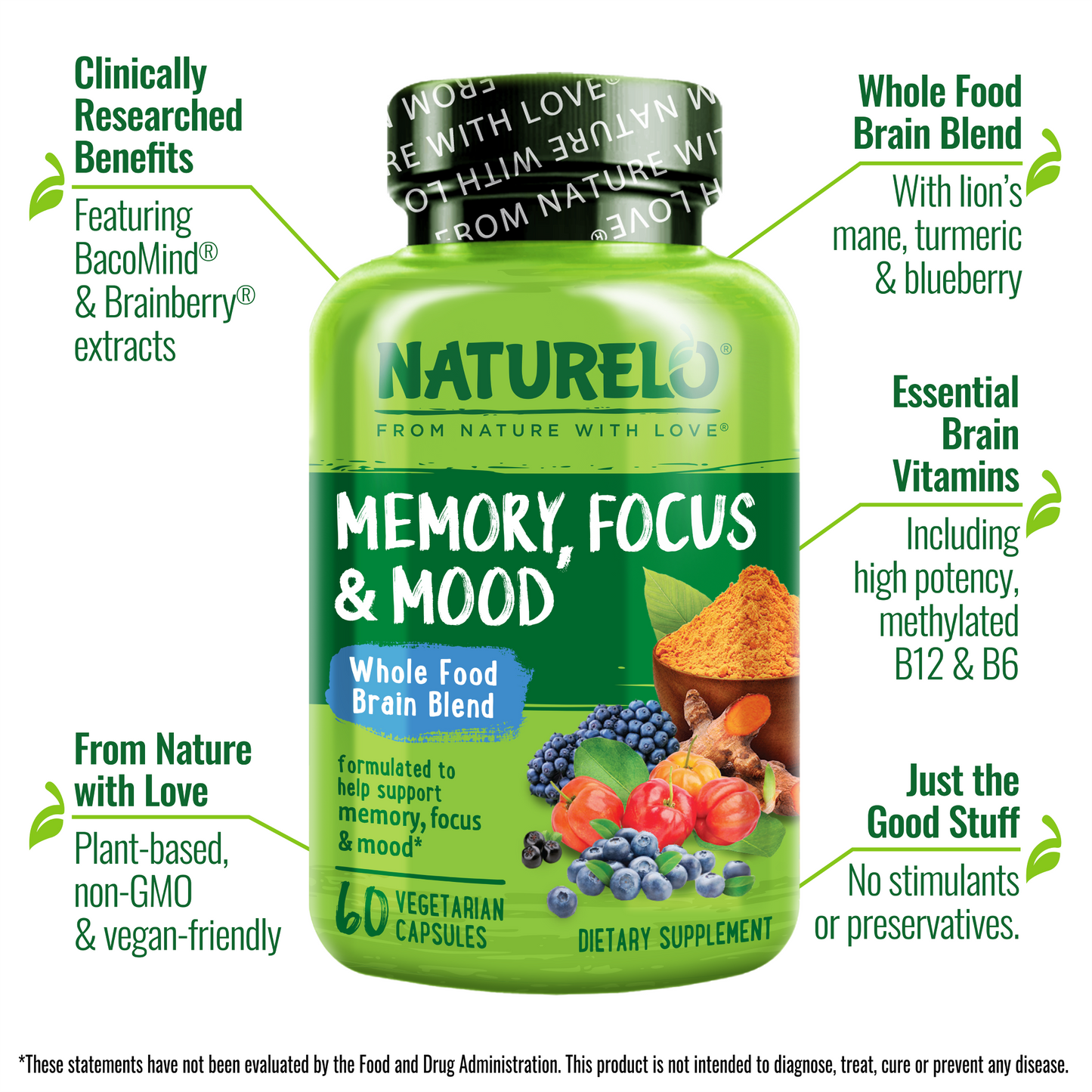 Whole Food Brain Blend Supplement