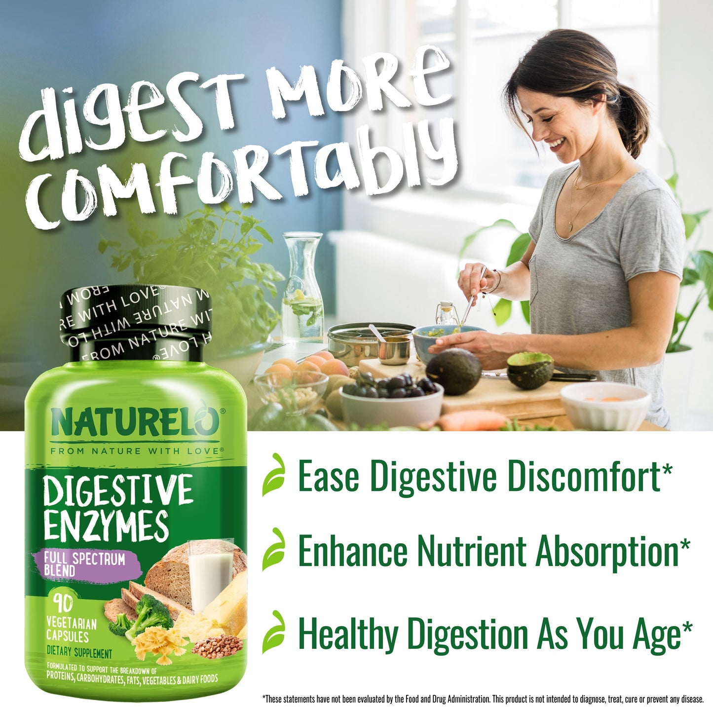 Digestive Enzymes, Full Spectrum Blend