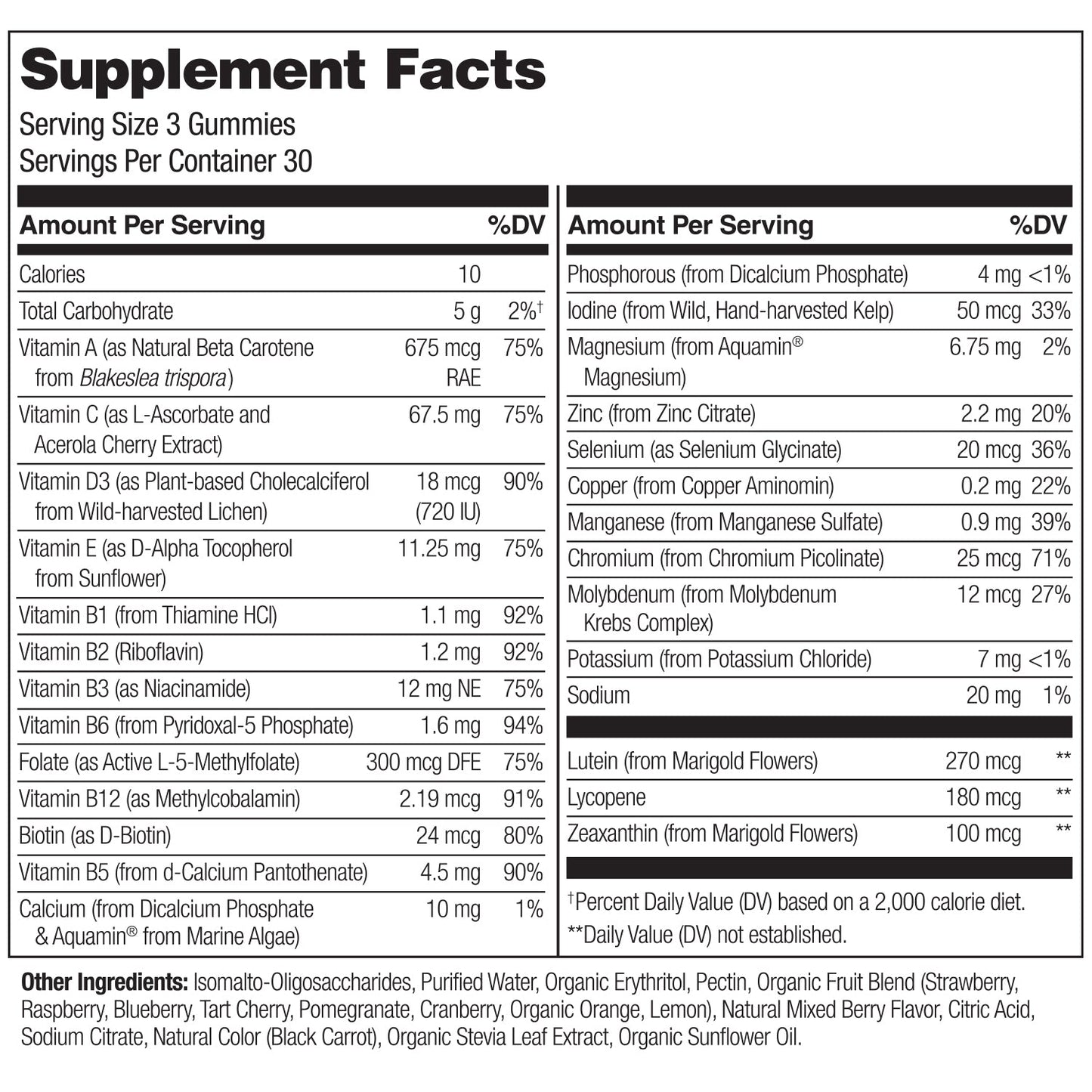 Whole Food Multivitamin Gummies for Kids