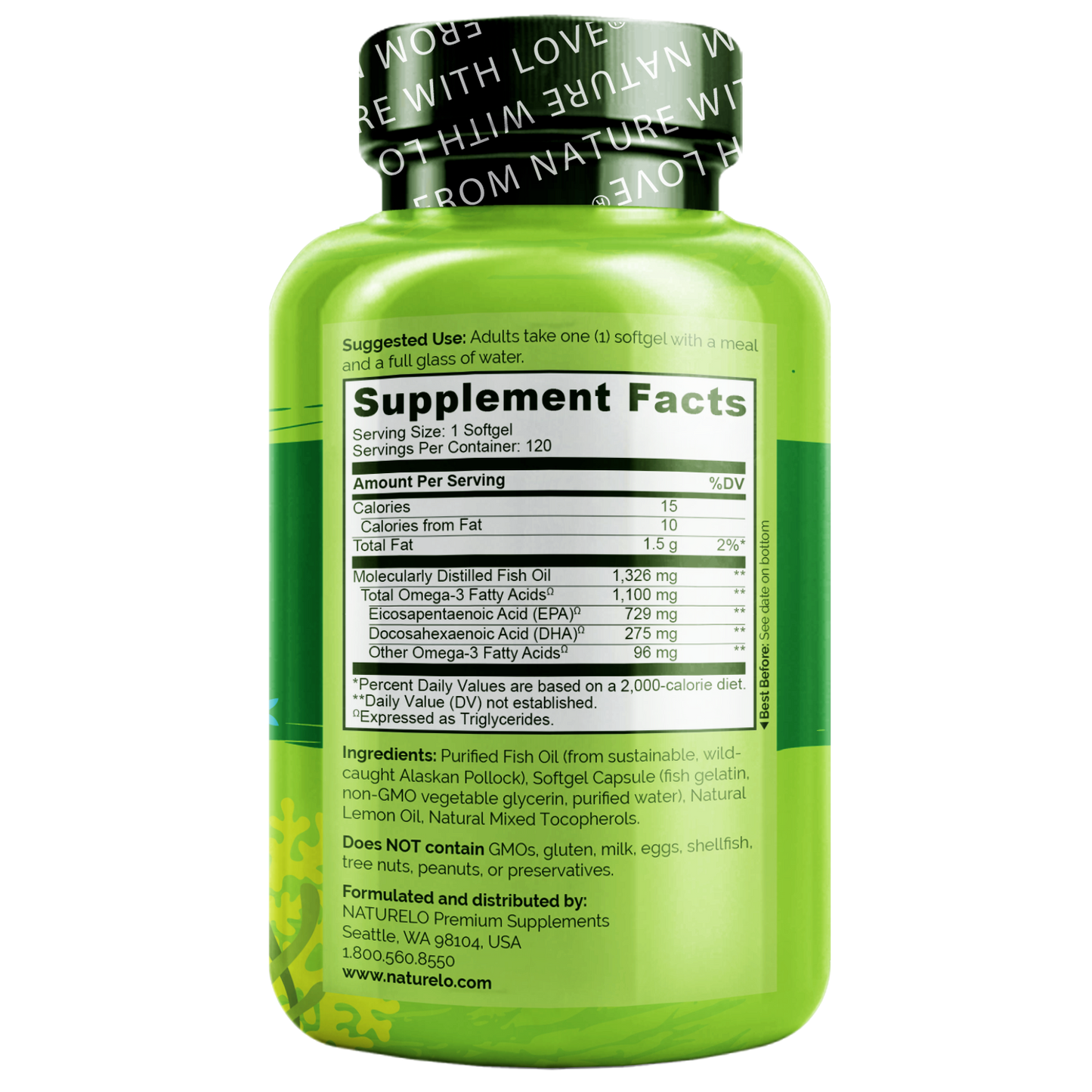 Omega-3 Fish Oil Supplement with Triglyceride Omega-3