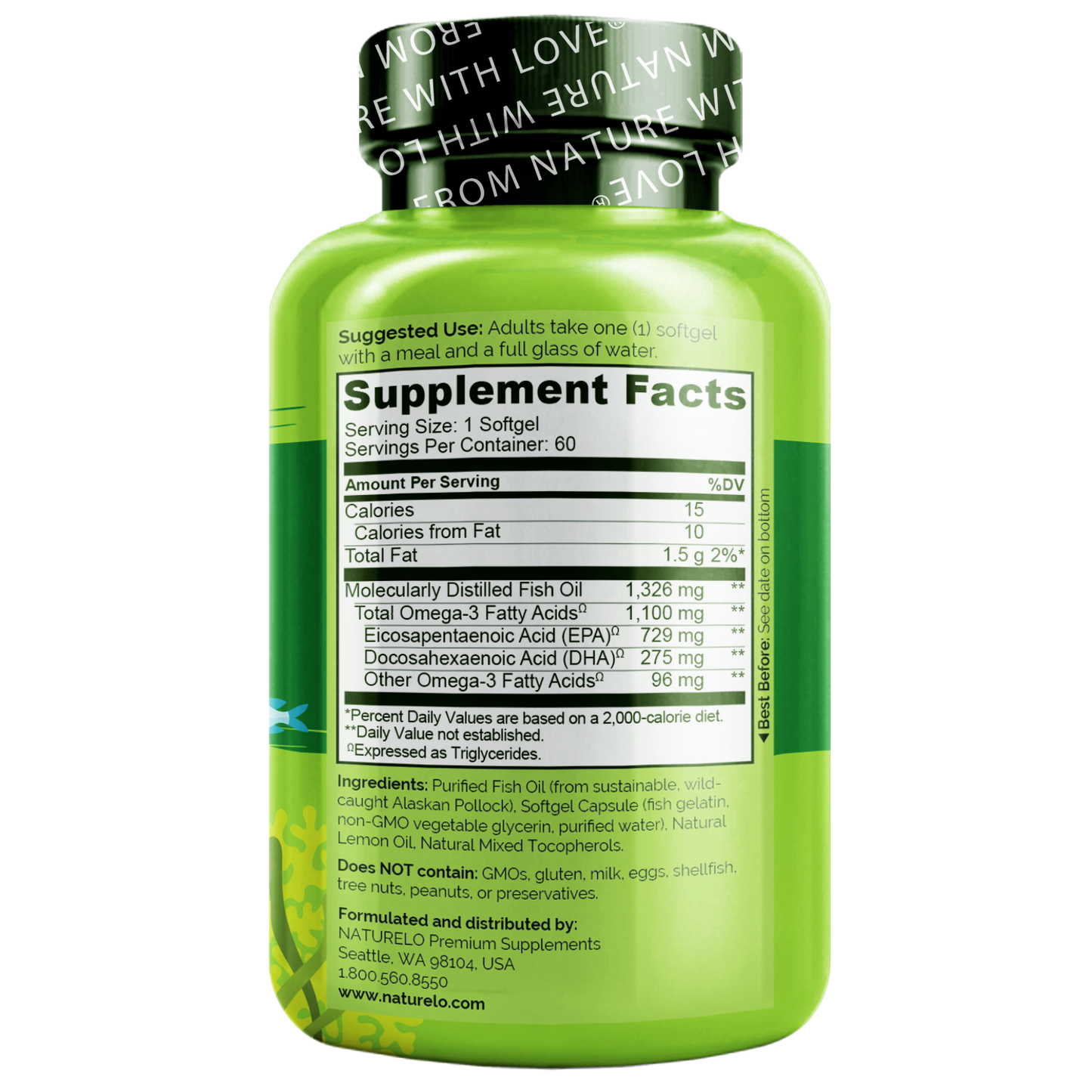 Omega-3 Fish Oil Supplement with Triglyceride Omega-3