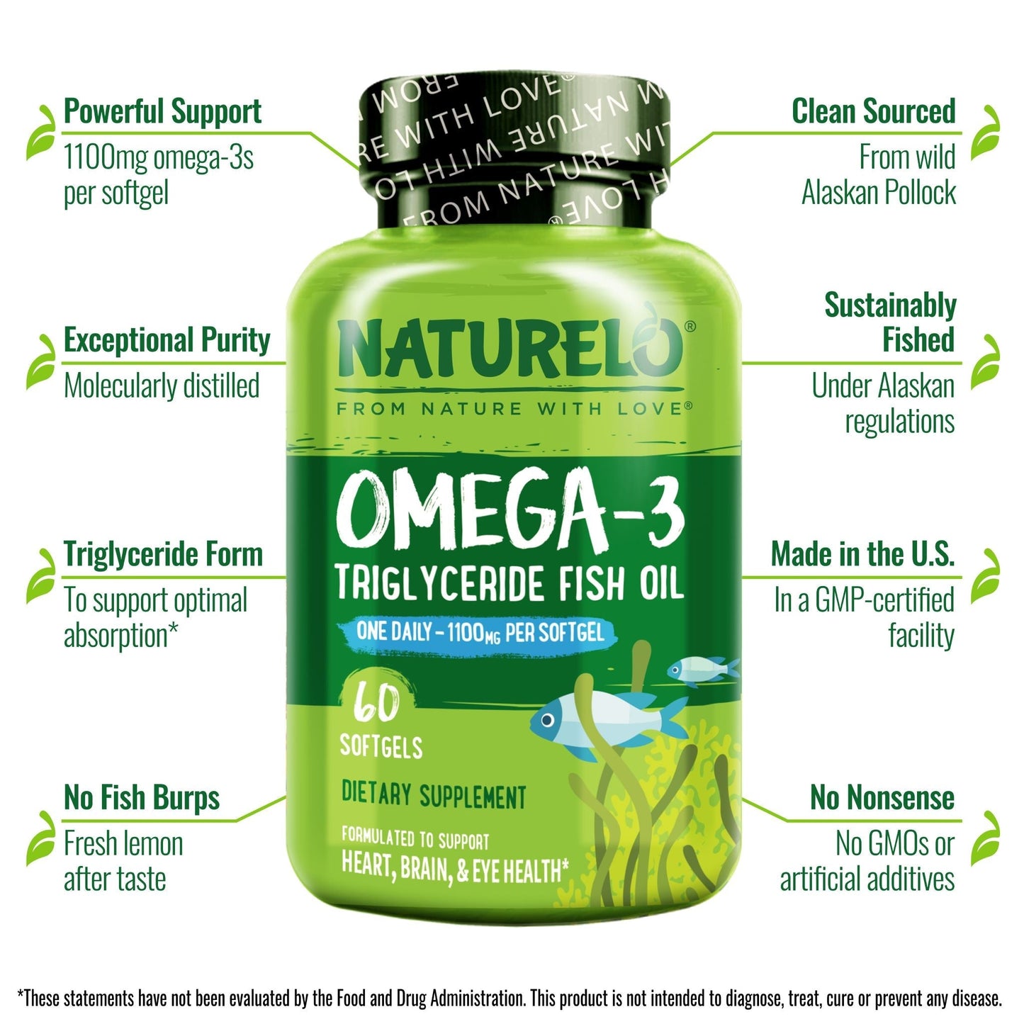 Omega-3 Fish Oil Supplement with Triglyceride Omega-3