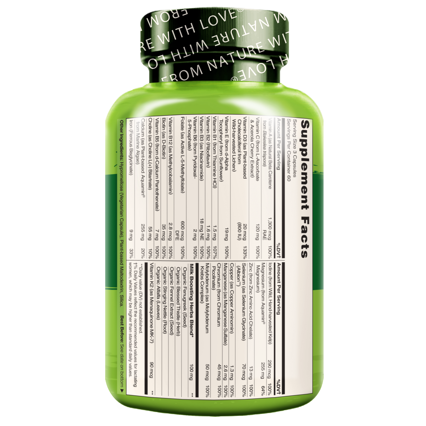 Vegan Friendly Postnatal Vitamin Full Spectrum Formula