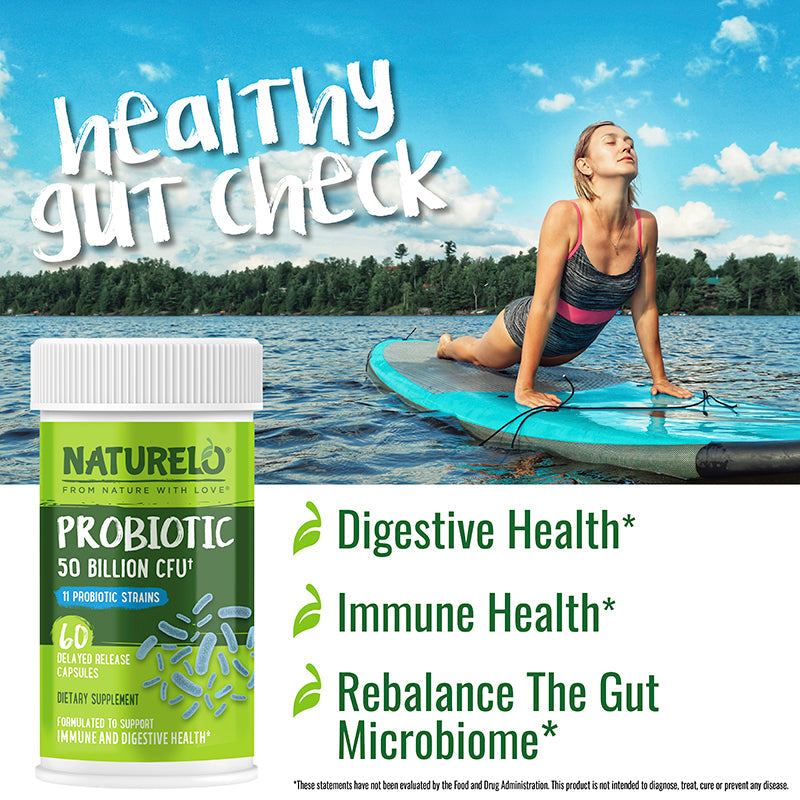 Vegan Probiotic Supplement with 50 Billion CFU and 11 Researched Probiotic Strains