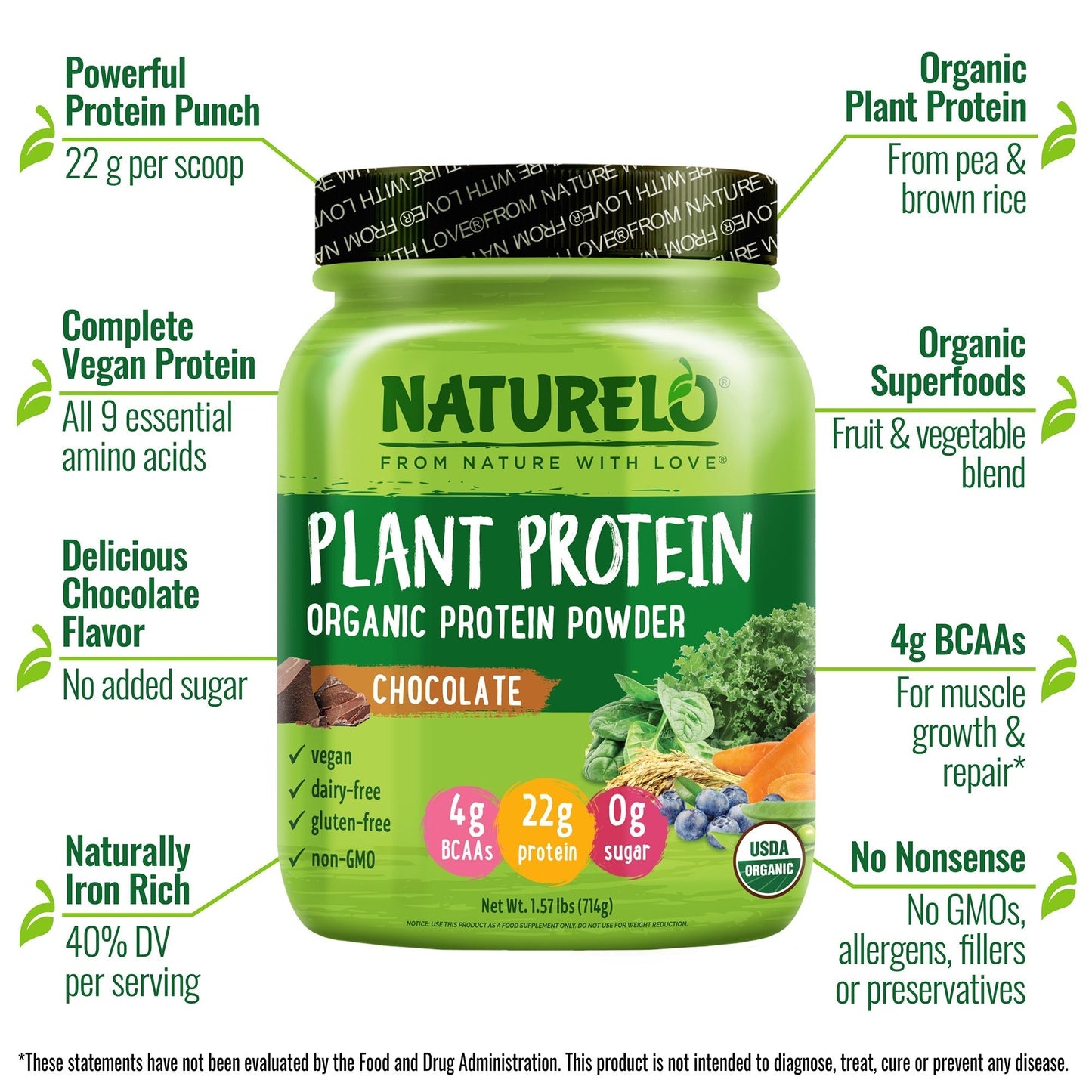 Organic Protein Plant-Based Powder