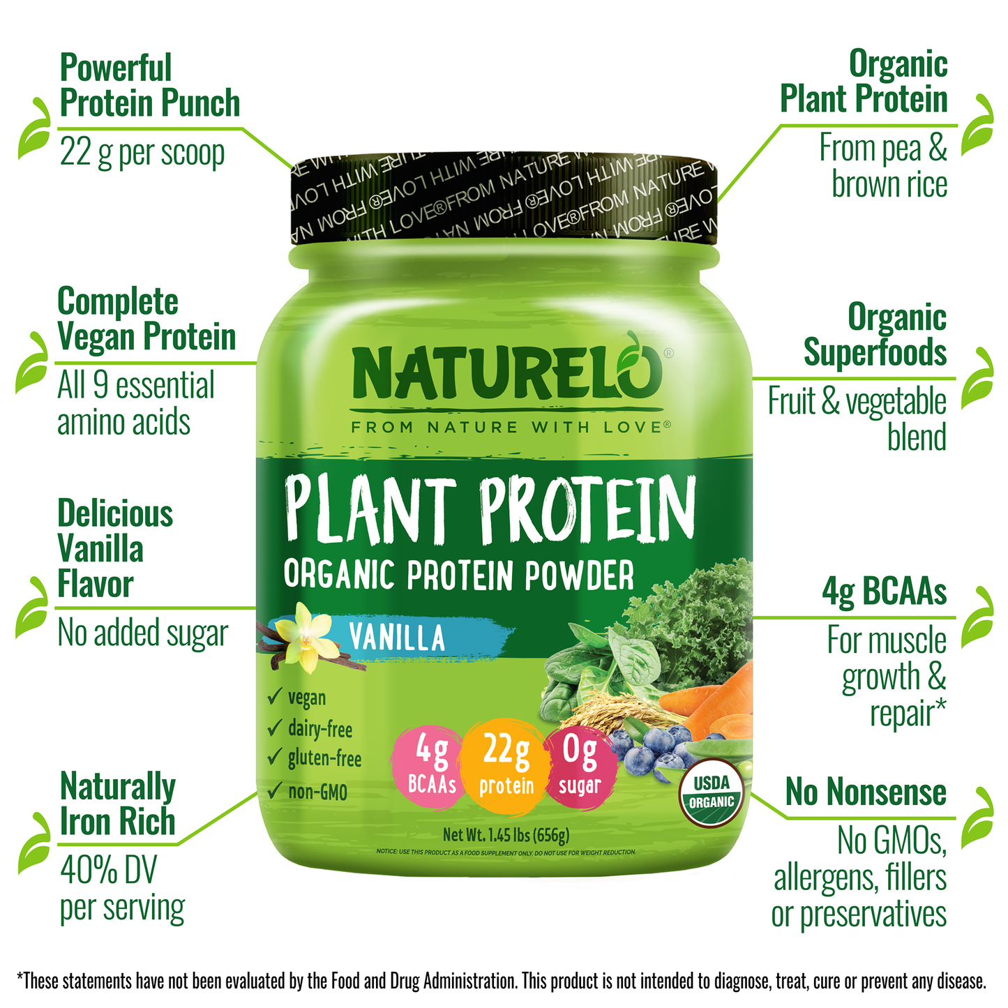 Organic Protein Plant-Based Powder