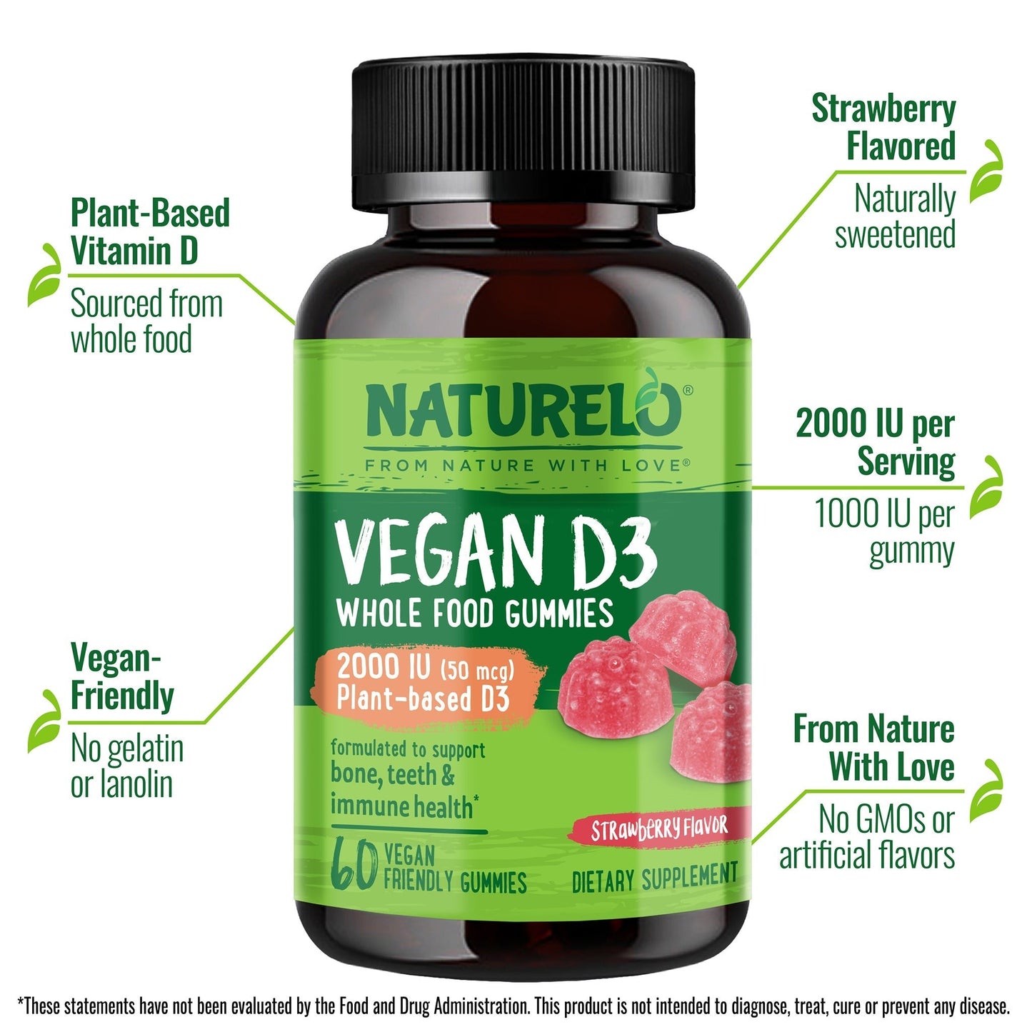 Whole Food Vitamin D3 Gummies for Adults