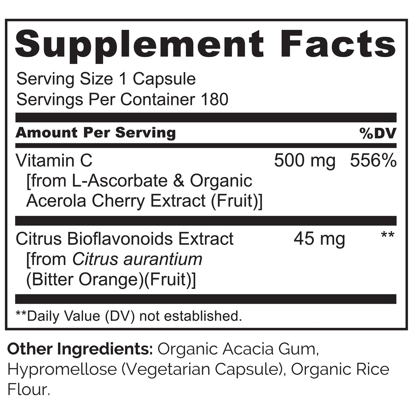 Vitamin C with Acerola Cherries & Citrus Bioflavonoids