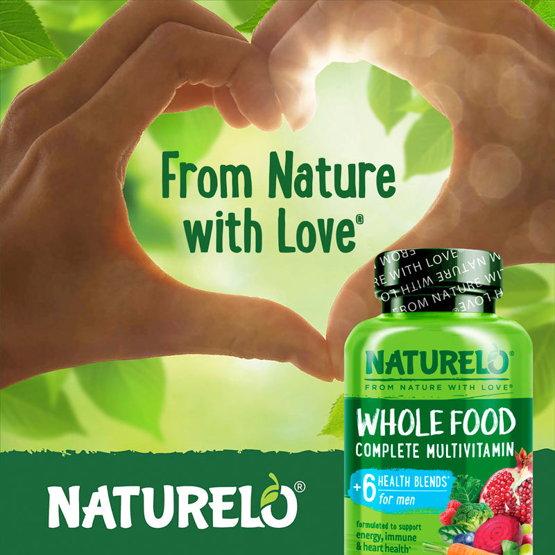 Whole Food Multivitamin for Men, Plant-Based and Vegan Friendly