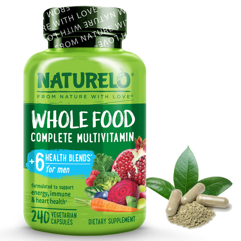 Whole Food Multivitamin for Men, Plant-Based and Vegan Friendly