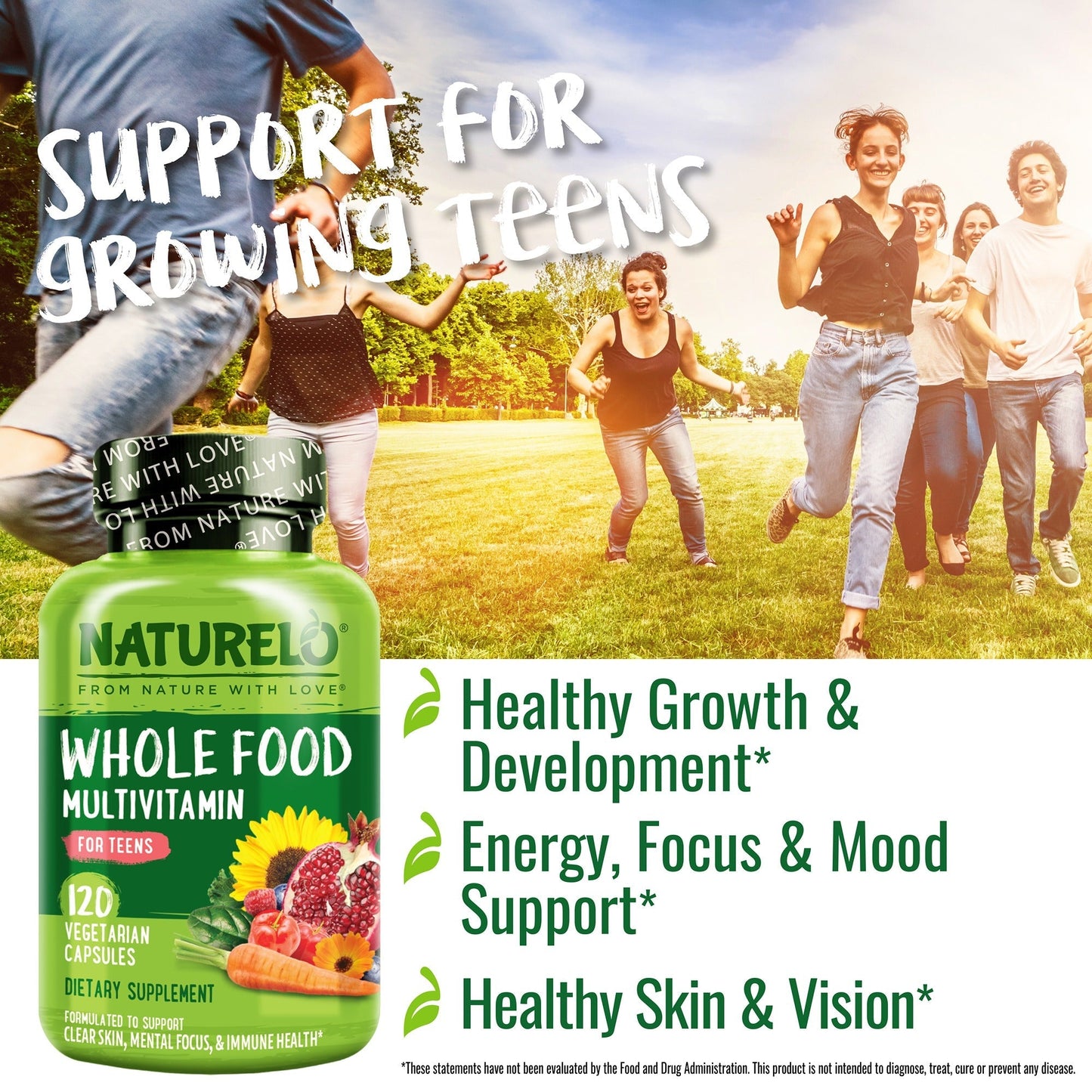 Whole Food Multivitamin for Teens, Boys and Girls