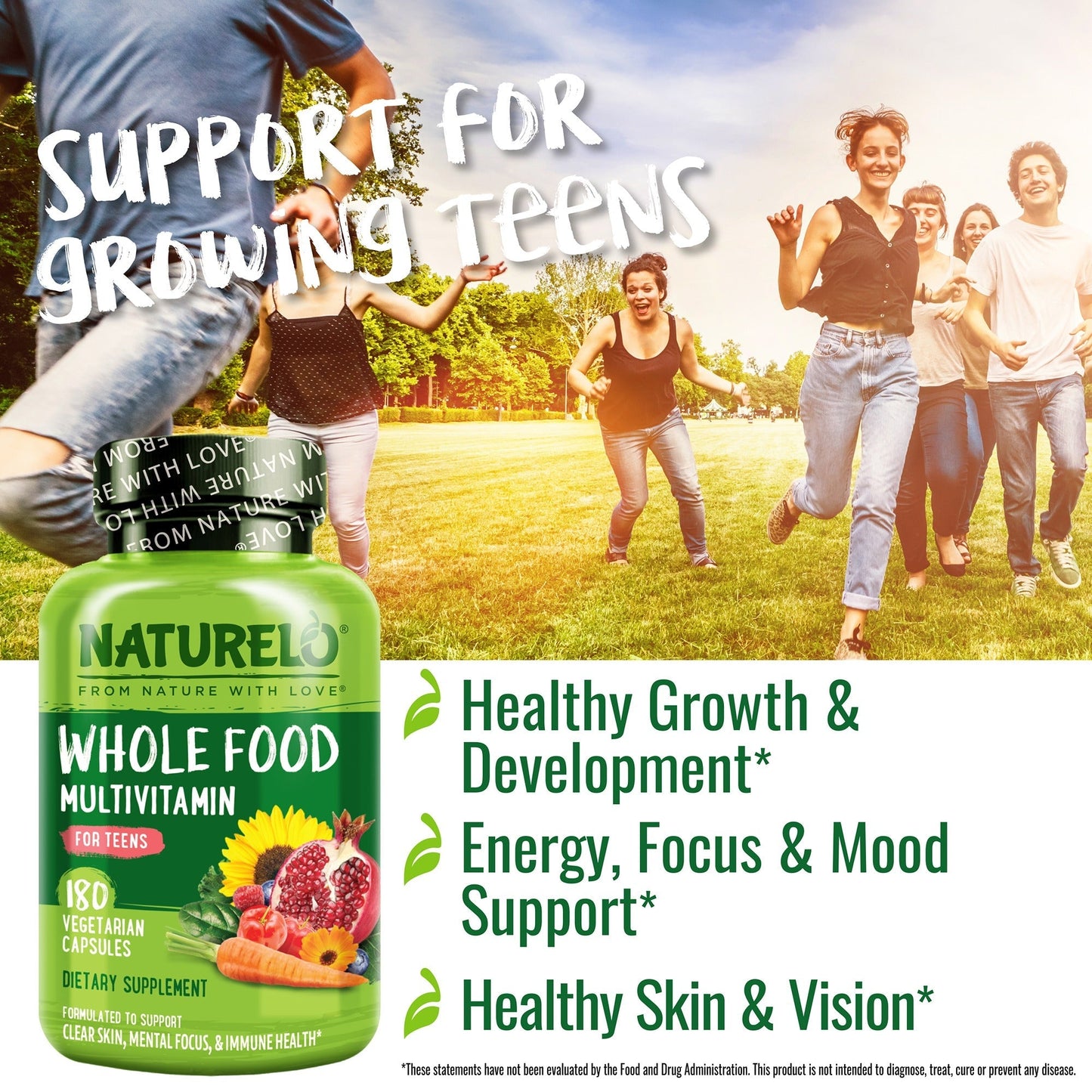 Whole Food Multivitamin for Teens, Boys and Girls